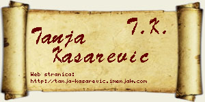Tanja Kašarević vizit kartica